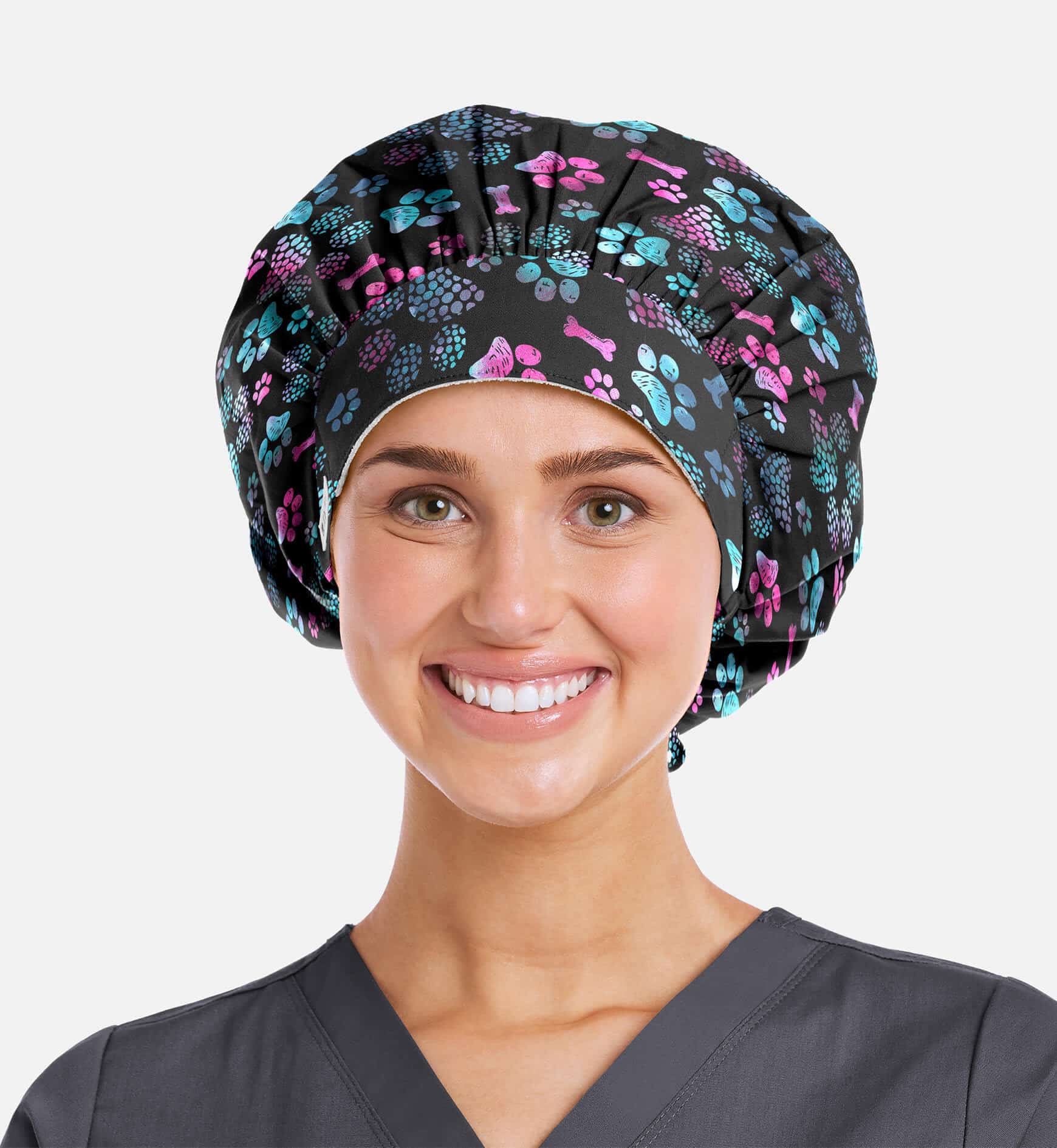 Printed Unisex Bouffant Cap