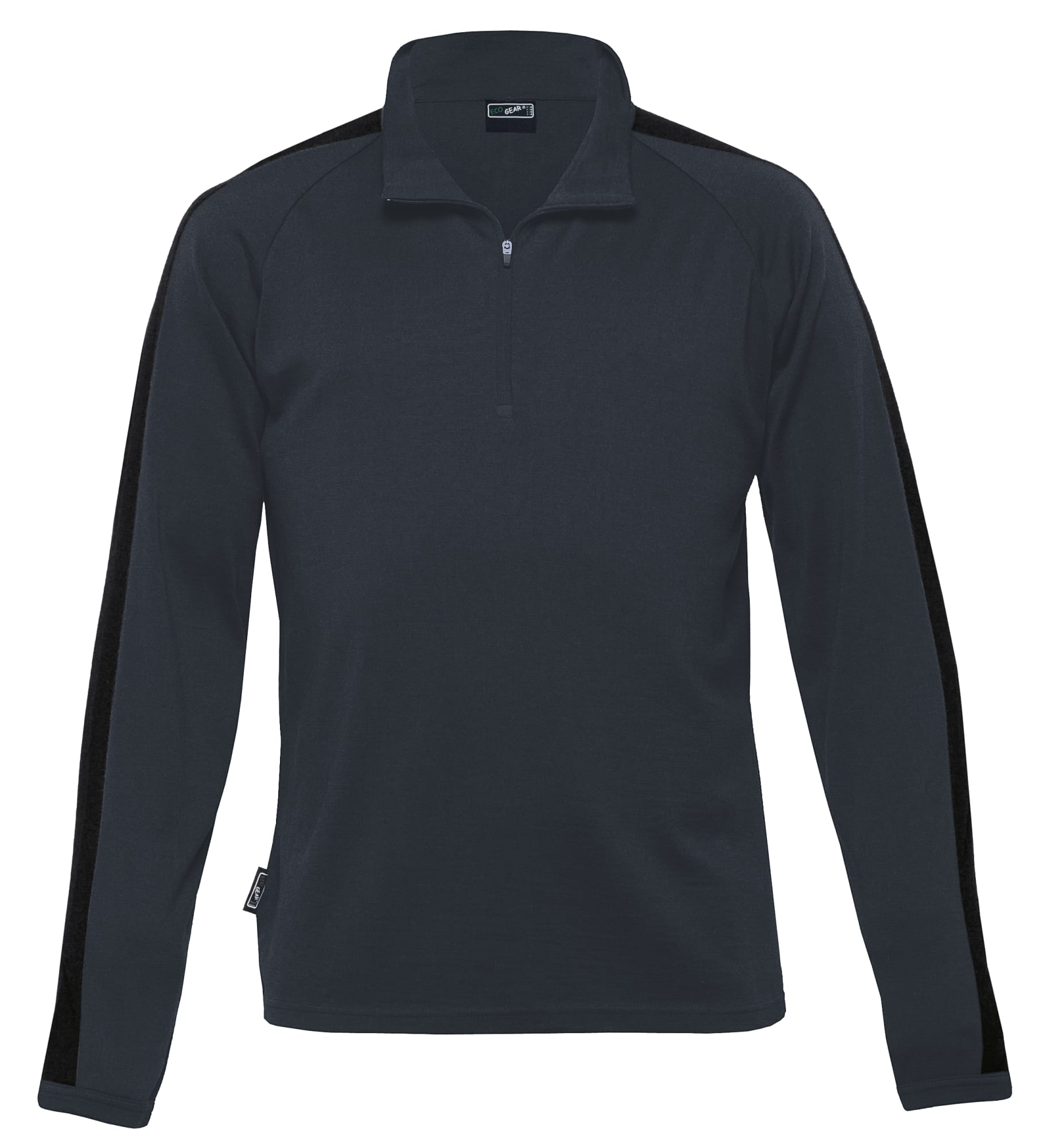 Merino Contrast Insert Pullover - Mens
