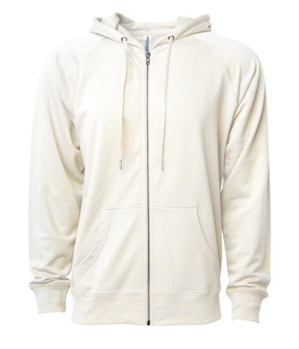 Unisex Lightweight Loopback Terry Zip