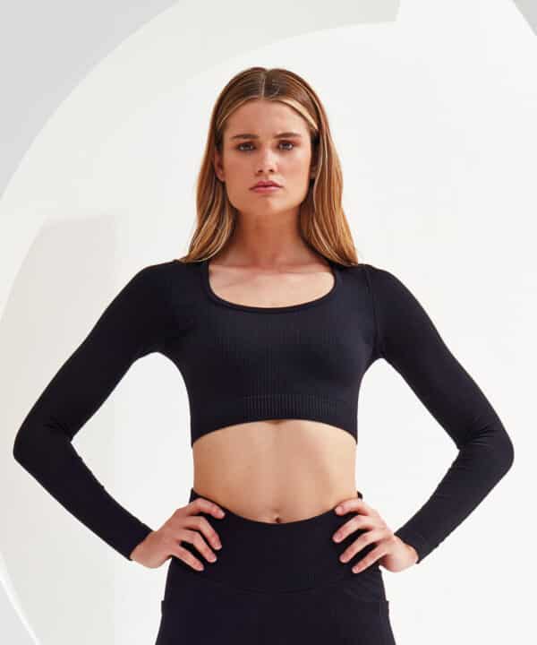 Ribbed Seamless 3D Fit Crop Top