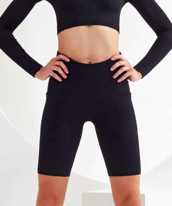 Ribbed Seamless 3D Fit Cycle Shorts