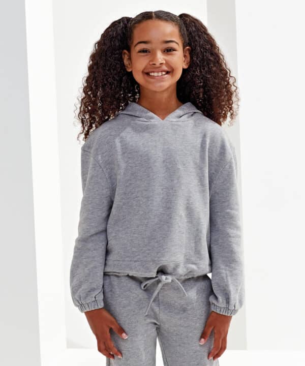 Kids Recycled Cropped Oversize Hoodie