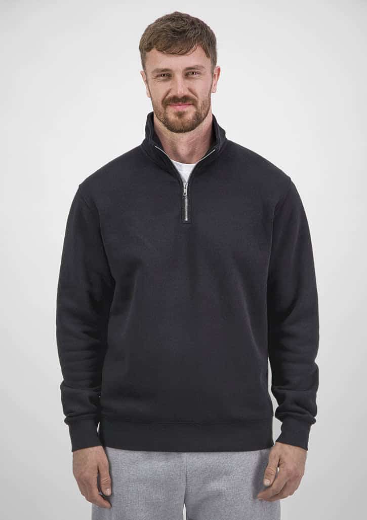 Black Mens Everyday 1/4 Zip