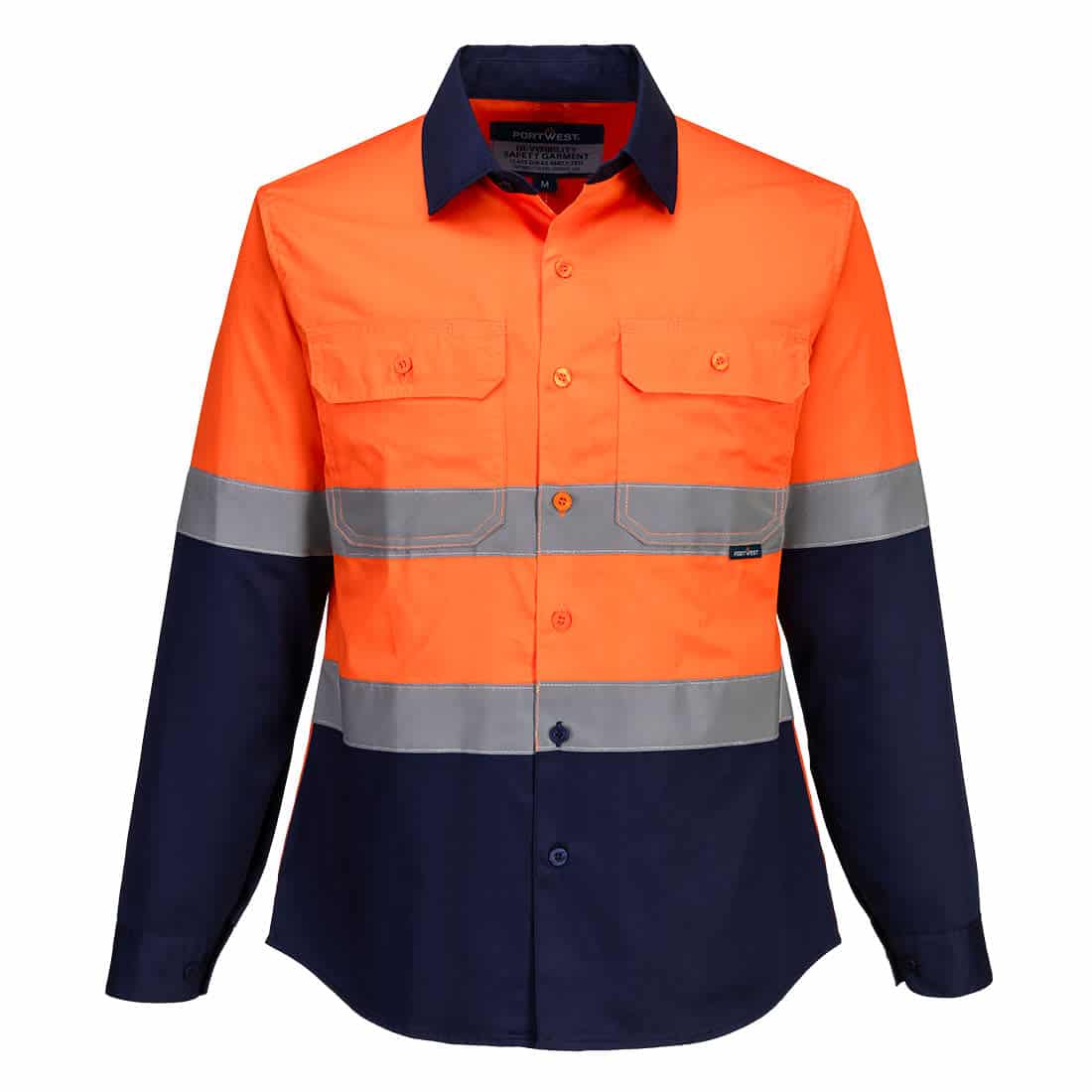 Hi-Vis Women's Lightweight Contrast Shirt L/S
