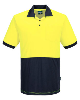 Portwest Hi Vis Class D Contrast Polo Shirt S/S PO-MP610