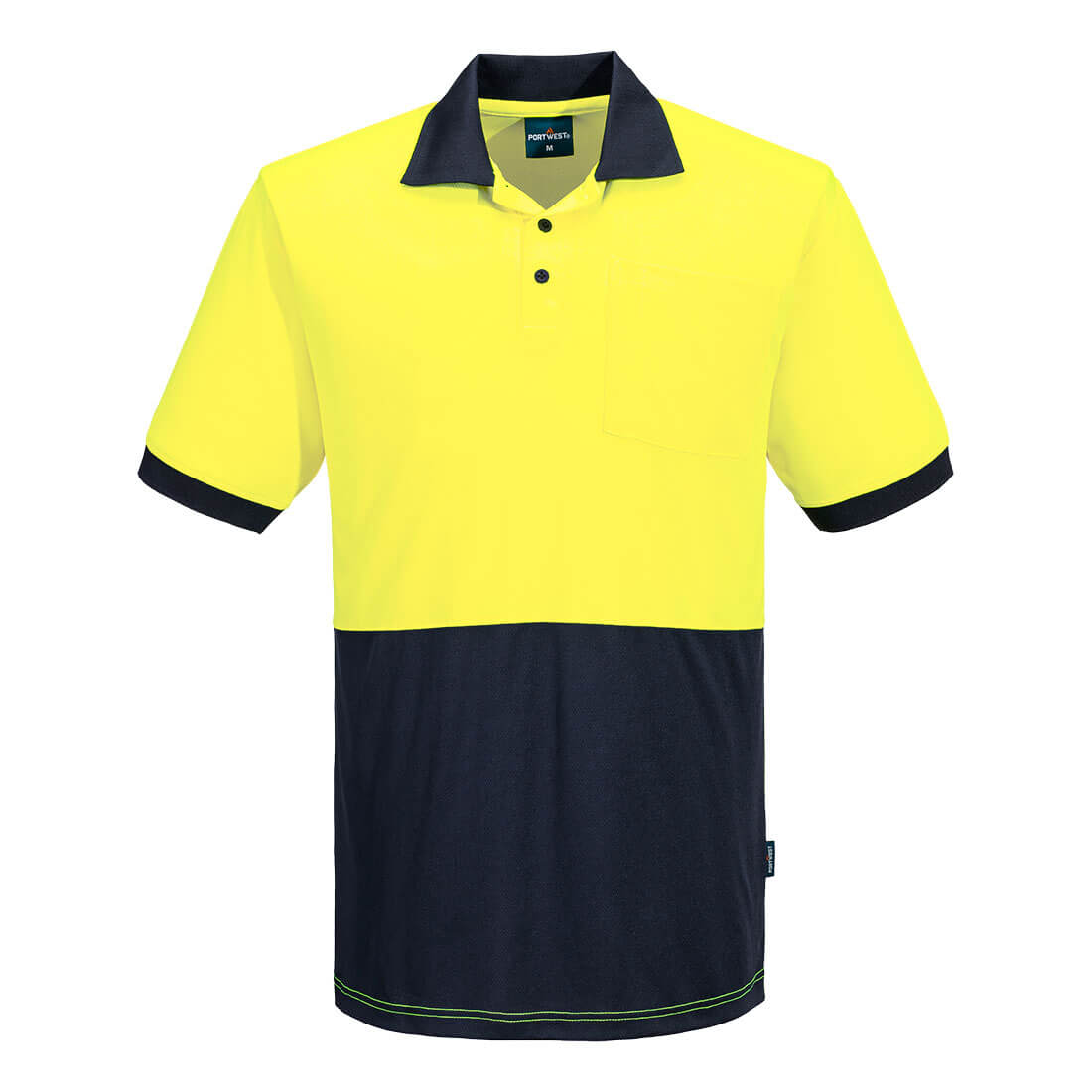 Hi Vis Class D Contrast Polo Shirt S/S