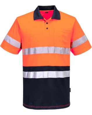 Portwest Hi-Vis Contrast Polo Shirt S/S PO-MP616