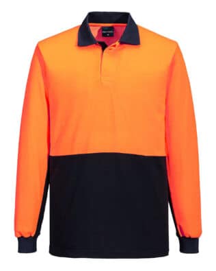 Portwest Hi-Vis Contrast Class D Polo Shirt L/S PO-MP813