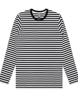 Custom AS Colour Match Stripe L/S Tee AS-5031S