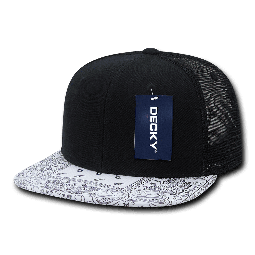 6 Panel High Profile Structured Bandanna Trucker
