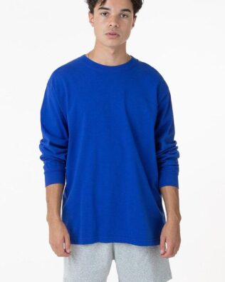 Los Angeles Apparel Long Sleeve Garment Dye Crewneck Tee C3-1807GD