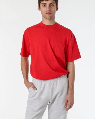 Los Angeles Apparel Short Sleeve Garment Dye Pocket Tee C3-1809GD