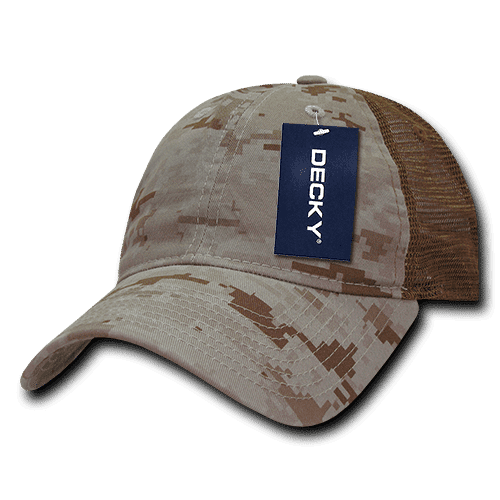 6 Panel Low Profile Relaxed Camo Trucker