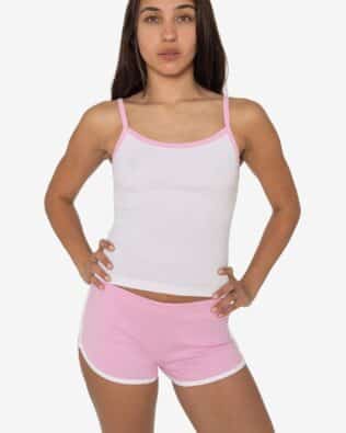 Los Angeles Apparel Baby Rib Spaghetti Tank Top C3-43011