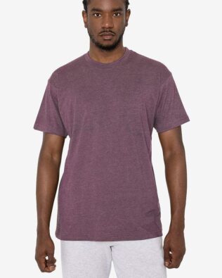 Los Angeles Apparel Short Sleeve Cotton Poly Crew Tee C3-FF01