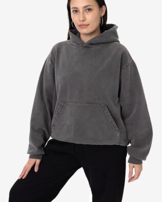 Los Angeles Apparel Garment Dye Heavy Fleece Hooded Pullover C3-HF09GD