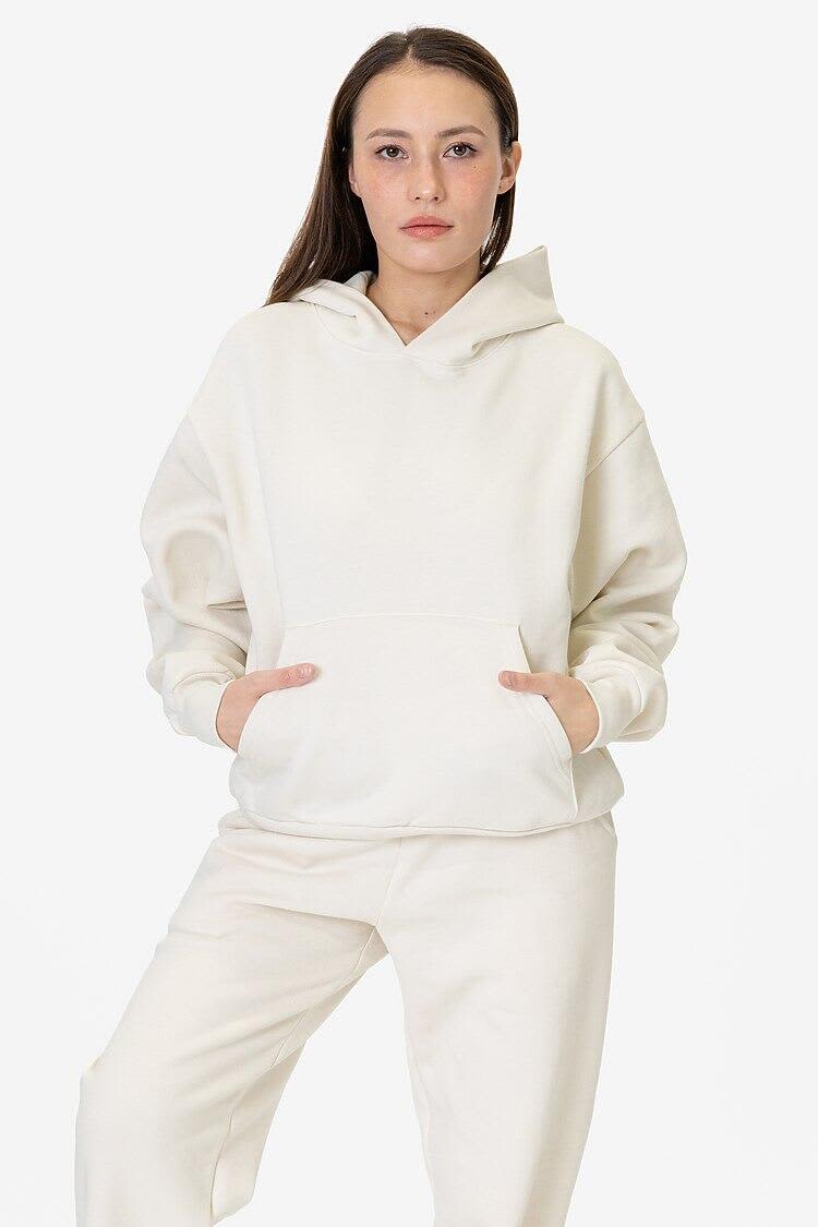 Mineral Wash Fleece Wide Hoodie