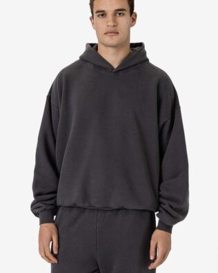Los Angeles Apparel Garment Dye Plush Fleece Pullover Hoodie C3-PLU09GD