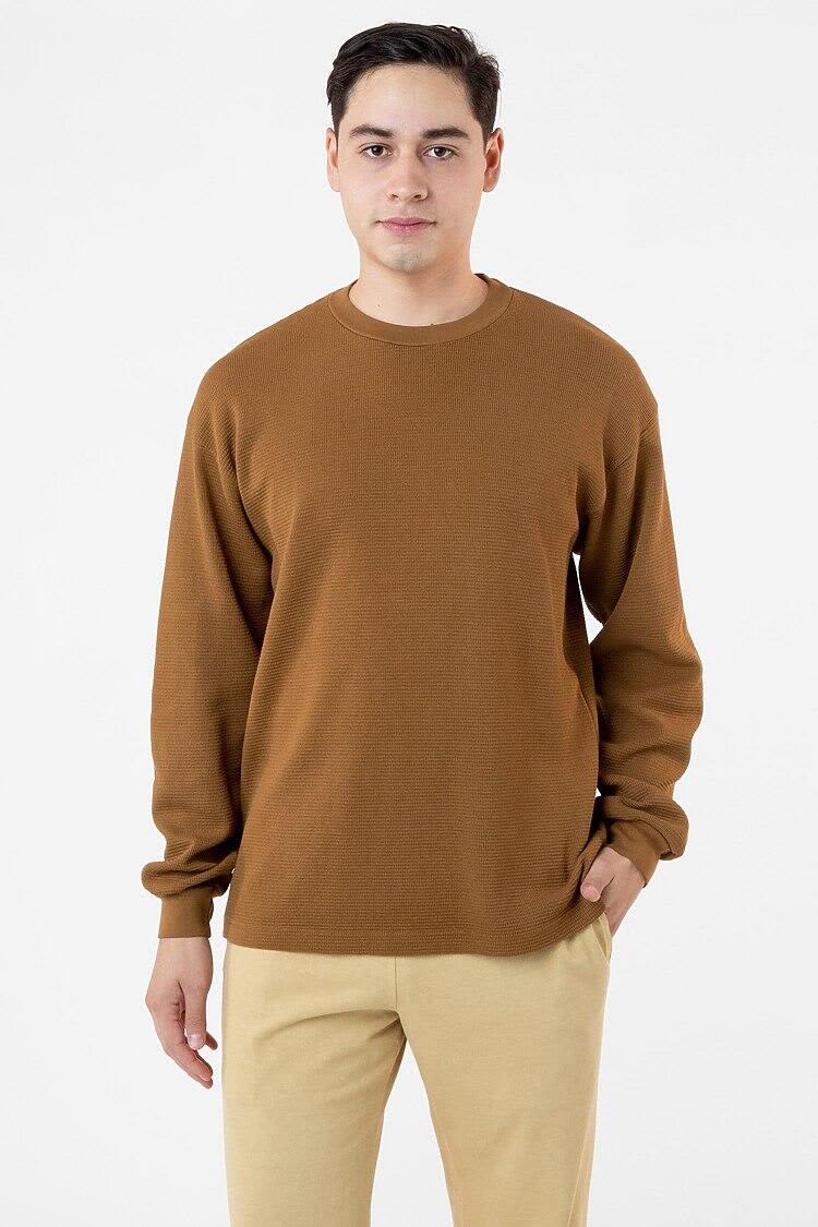 Garment Dye Heavy Thermal Crewneck