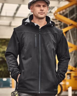 Custom Syzmik Unisex Streetworx 2 In 1 Stretch Softshell Jacket FA-ZJ263