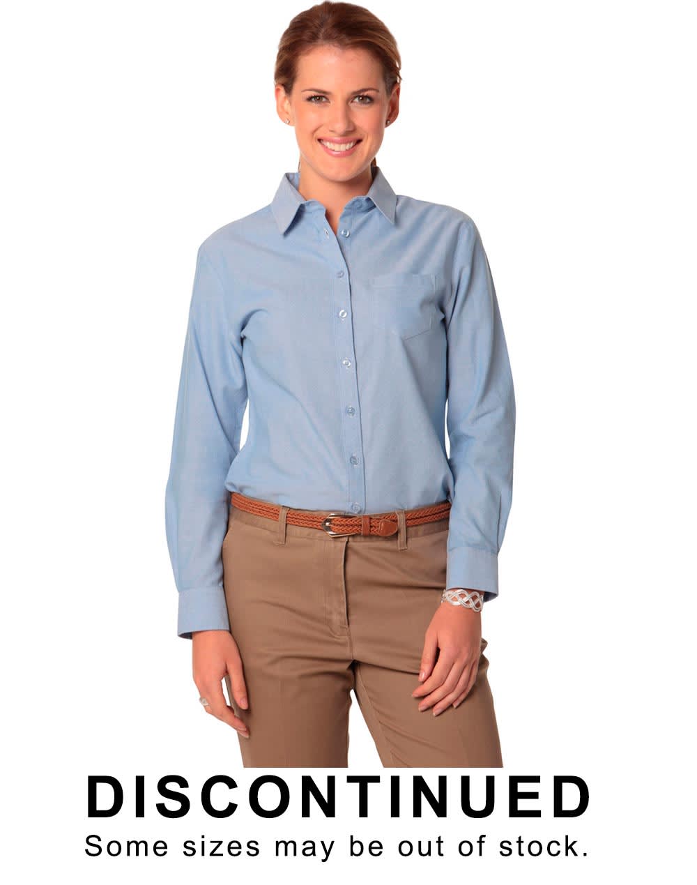Women's Washed Oxford Long Sleeve Shirt