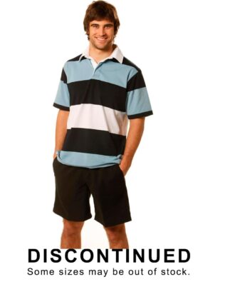 Shiny Men’s short sleeve rugby top SH-RB05