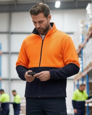 AIW Hi-Vis Polar Fleece Full Zip Jacket SH-SW84