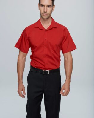 AP BUSINESS MOSMAN MENS SHIRT SHORT SLEEVE RUNOUT AU-1903S