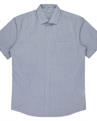 AP BUSINESS HENLEY MENS SHIRT SHORT SLEEVE RUNOUT AU-1900S
