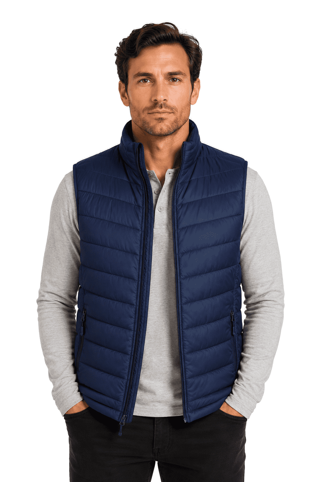 SNOWY MENS VESTS