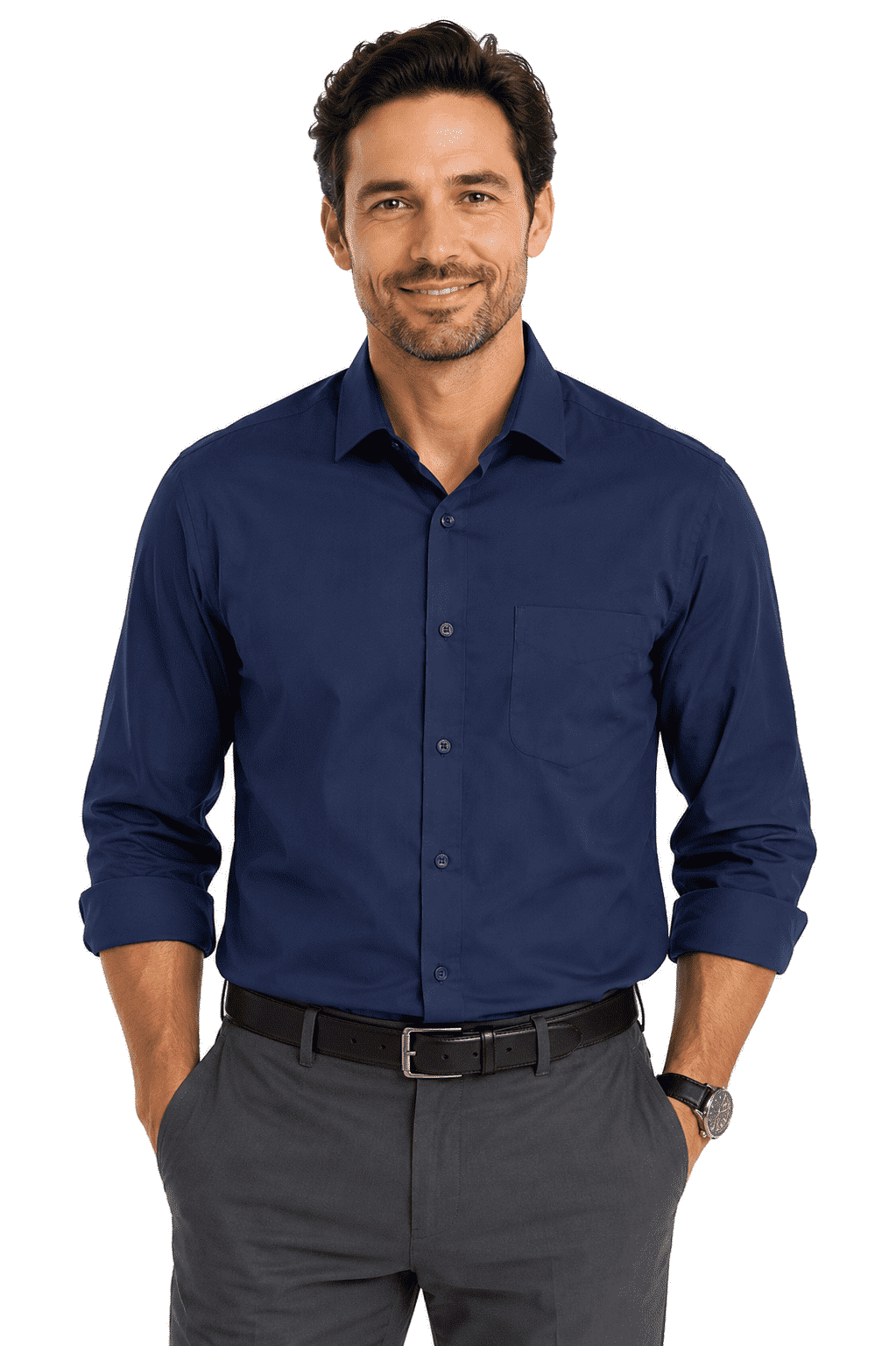 MOSMAN MENS SHIRT LONG SLEEVE