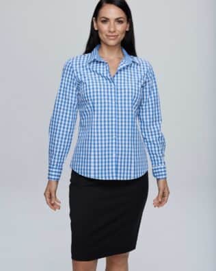 AP BUSINESS DEVONPORT LADY SHIRT LONG SLEEVE RUNOUT AU-2908L