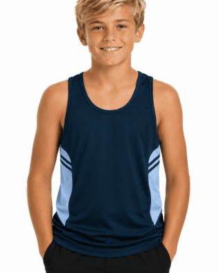 Custom Aussie Pacific TASMAN KIDS SINGLETS AU-3111