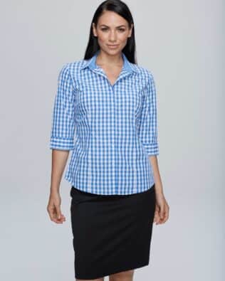 AP BUSINESS DEVONPORT LADY SHIRT 3/4 SLEEVE RUNOUT AU-2908T