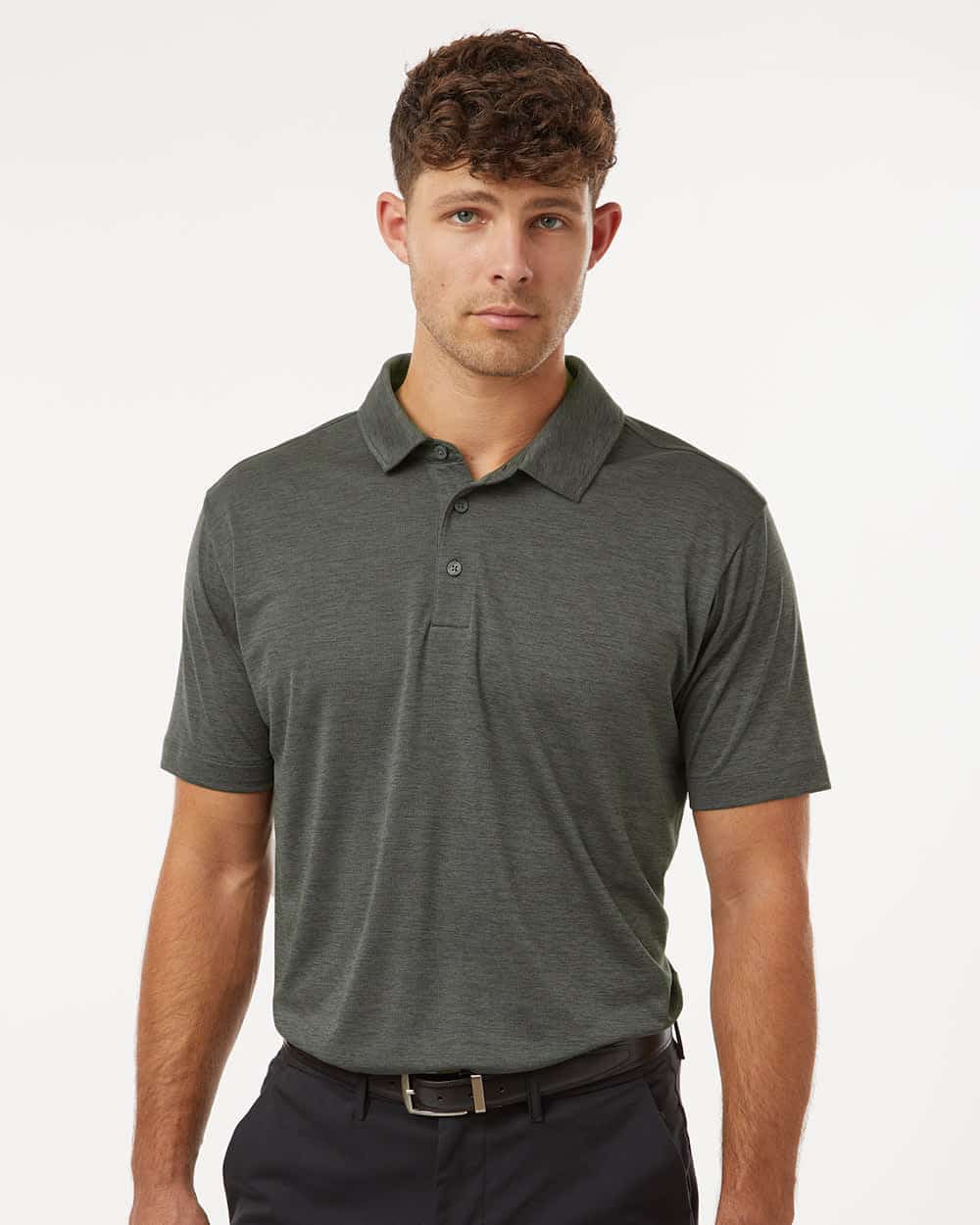 Men's Polyester Heather Melange Polo