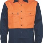 DNC Workwear DNC Workwear Patron Saint Flame Retardant Two Tone Drill Shirt Long Sleeve