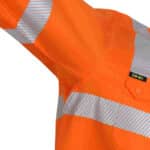 DNC Workwear Hi Vis Segment Taped Coolight Vic Rail Shirt