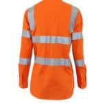 DNC Workwear Ladies Hi Vis L/W Cotton VIC Rail CSR Shirt