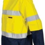 DNC Workwear Hi Vis Cotton Drill 2 in 1 Jacket with Generic Reflective Reflective Tape