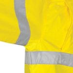 DNC Workwear Hi Vis L/W Cool-Breeze T2 Vertical Vented Cotton Shirt with Gusset Sleeves Generic Tape Long Sleeve
