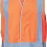 DNC Workwear Day/Night Safety Vests with H-pattern