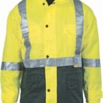 DNC Workwear Hi Vis Two Tone Quilted Jacket with 3M Reflective Tape