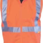DNC Workwear Hi Vis Reversible Vest with 3M Reflective Tape