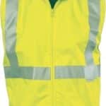 DNC Workwear Hi Vis Reversible Vest with 3M Reflective Tape
