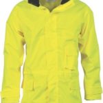 DNC Workwear Hi Vis Breathable Rain Jacket