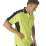 DNC Workwear Poly Cotton Contrast Panel Polo Short Sleeve
