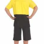 DNC Workwear Hi Vis 3 Way Cool-Breeze Cotton Shirt Short Sleeve