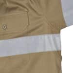 DNC Workwear Hi Vis Cool-Breeze Cotton Shirt With CSR R/Tape – LS