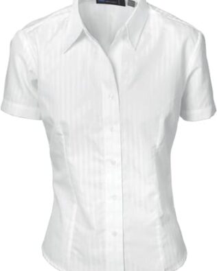 DNC Workwear Ladies Tonal Stripe Shirts Short Sleeve