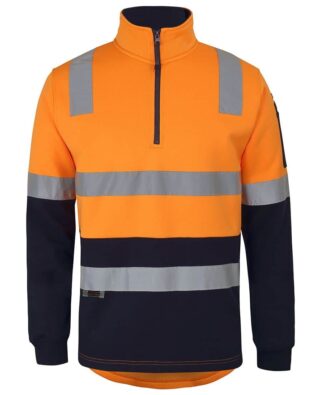 JBs Workwear 1/2 Zip Aust Rail (D+N) Fleece Sweater